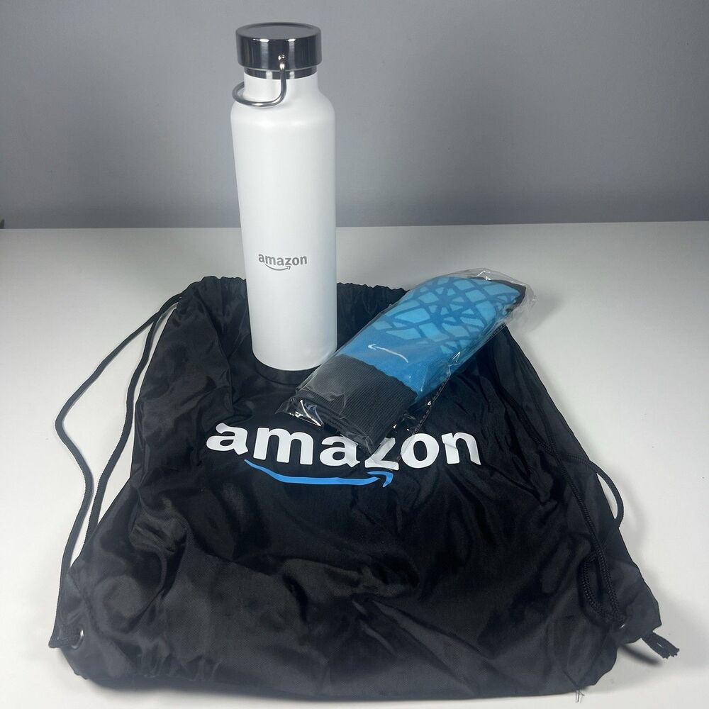 Amazon String Backpack Insulated Bottle And Socks Brand New!